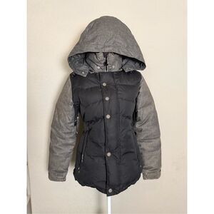 Holden Women’s Down Filled Snowboard Jacket Black Gray Small